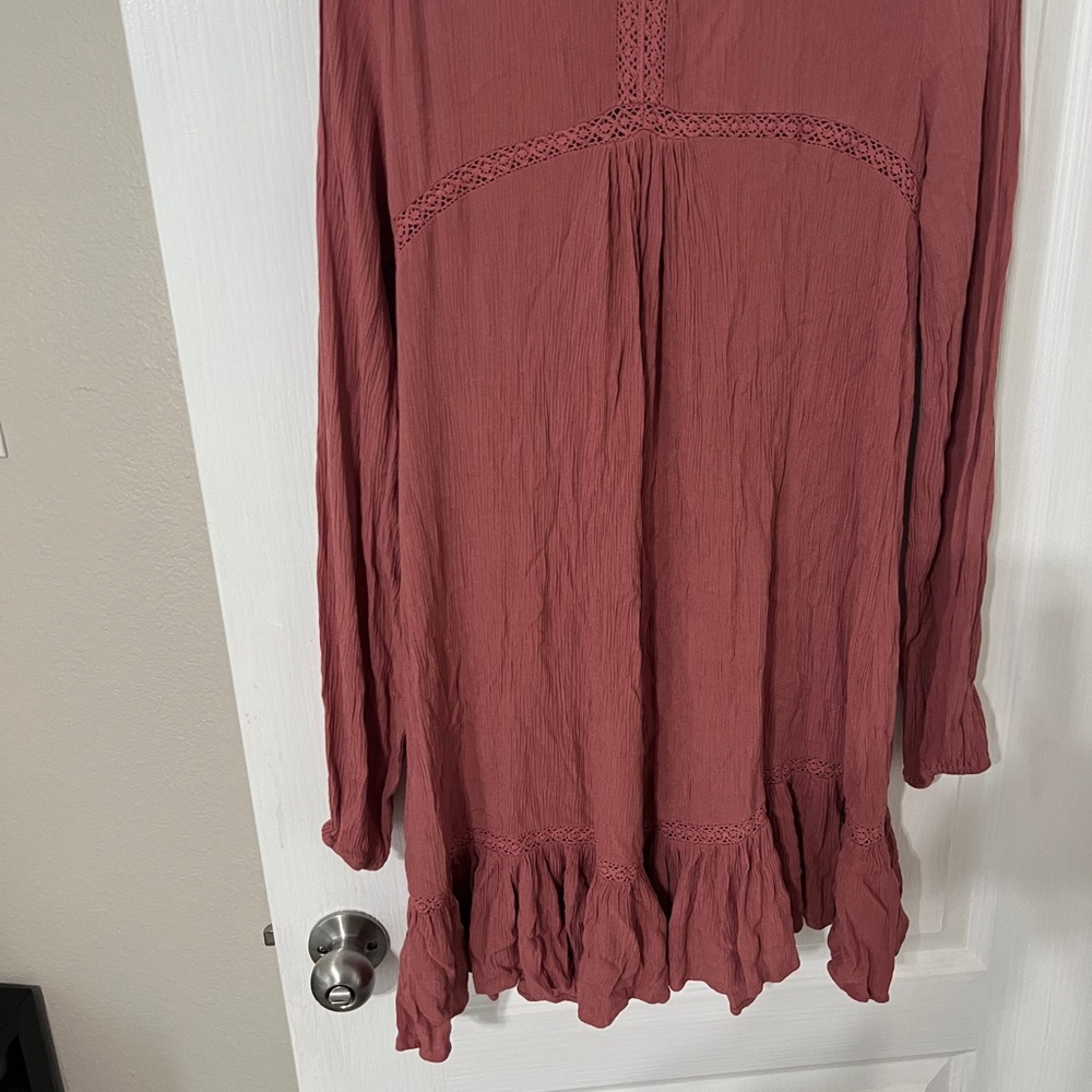 Free People Pink Long Sleeve Dress - Picture 3 of 3
